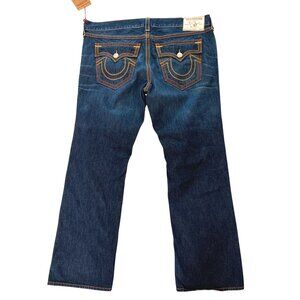 True Religion Mens 44 Ricky Big QT Straight Leg Jeans Size 44 NWT Chesapeak
